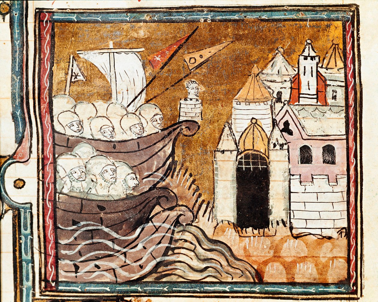 Egy armee kéregetése. Részlet (miniatűr alkotó: Unknown artist