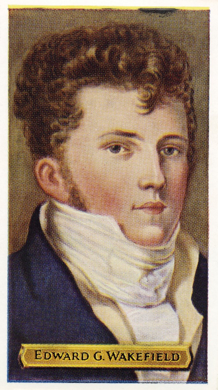 Edward Gibbon Wakefield-angol diplomata. (nyomtatás) alkotó: Unknown artist