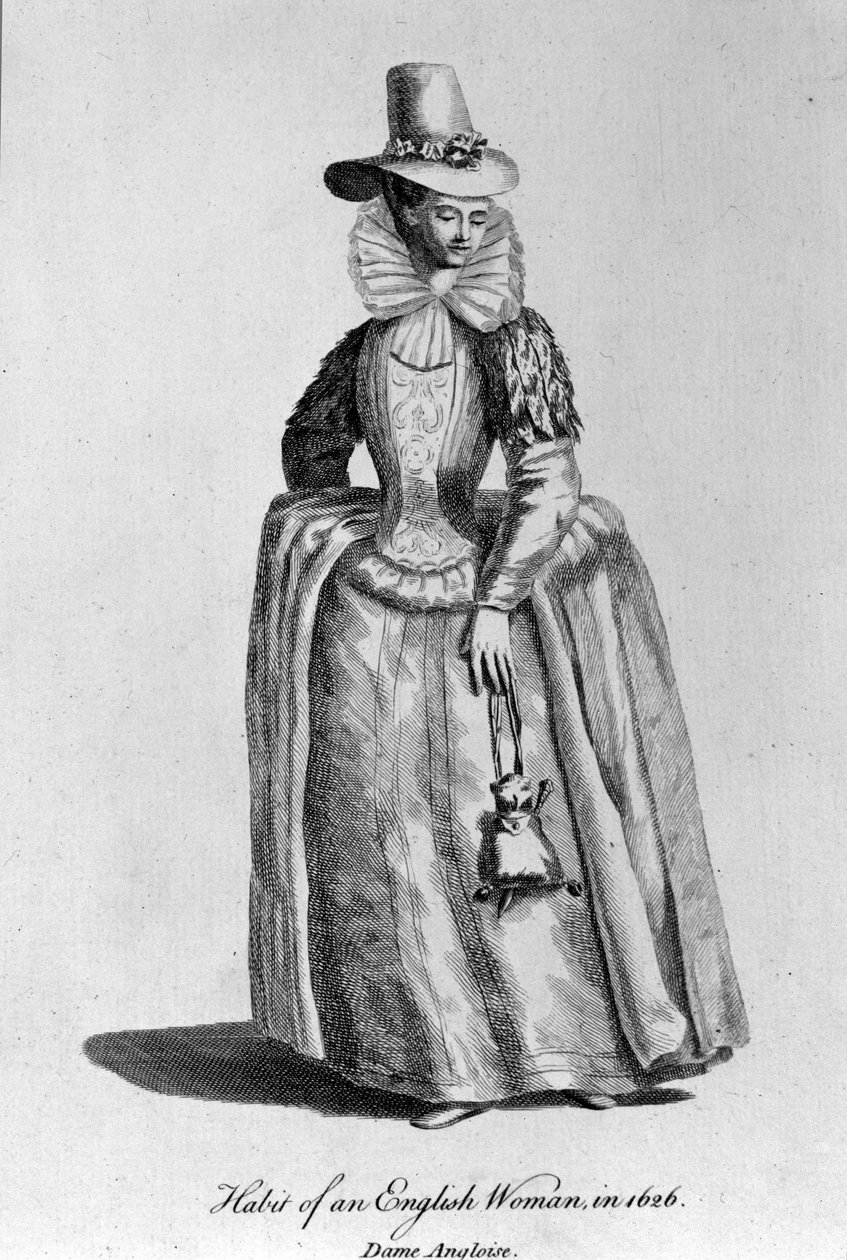 1626-os angol nő. alkotó: Unknown artist