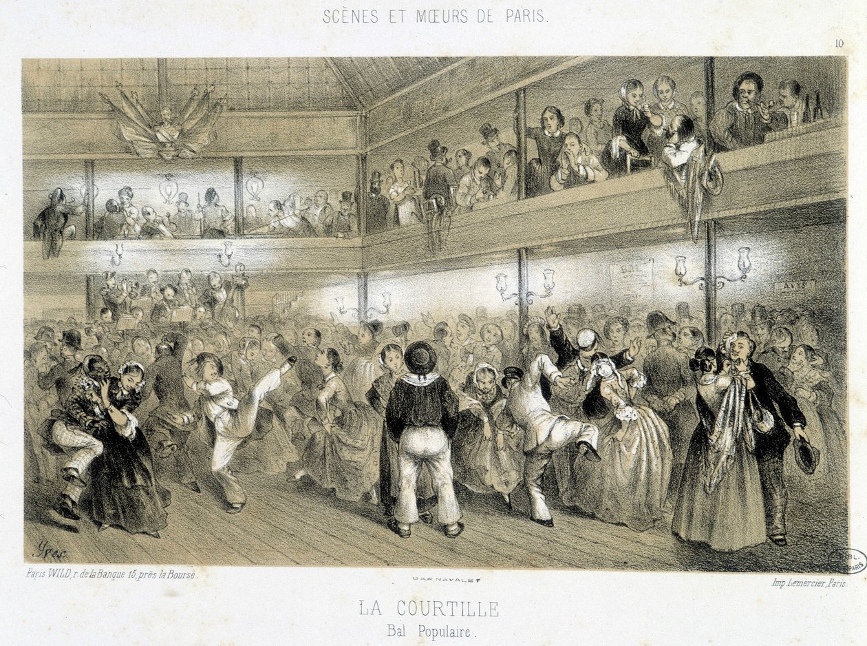 La Courtille: népbál – XIX alkotó: Unknown artist