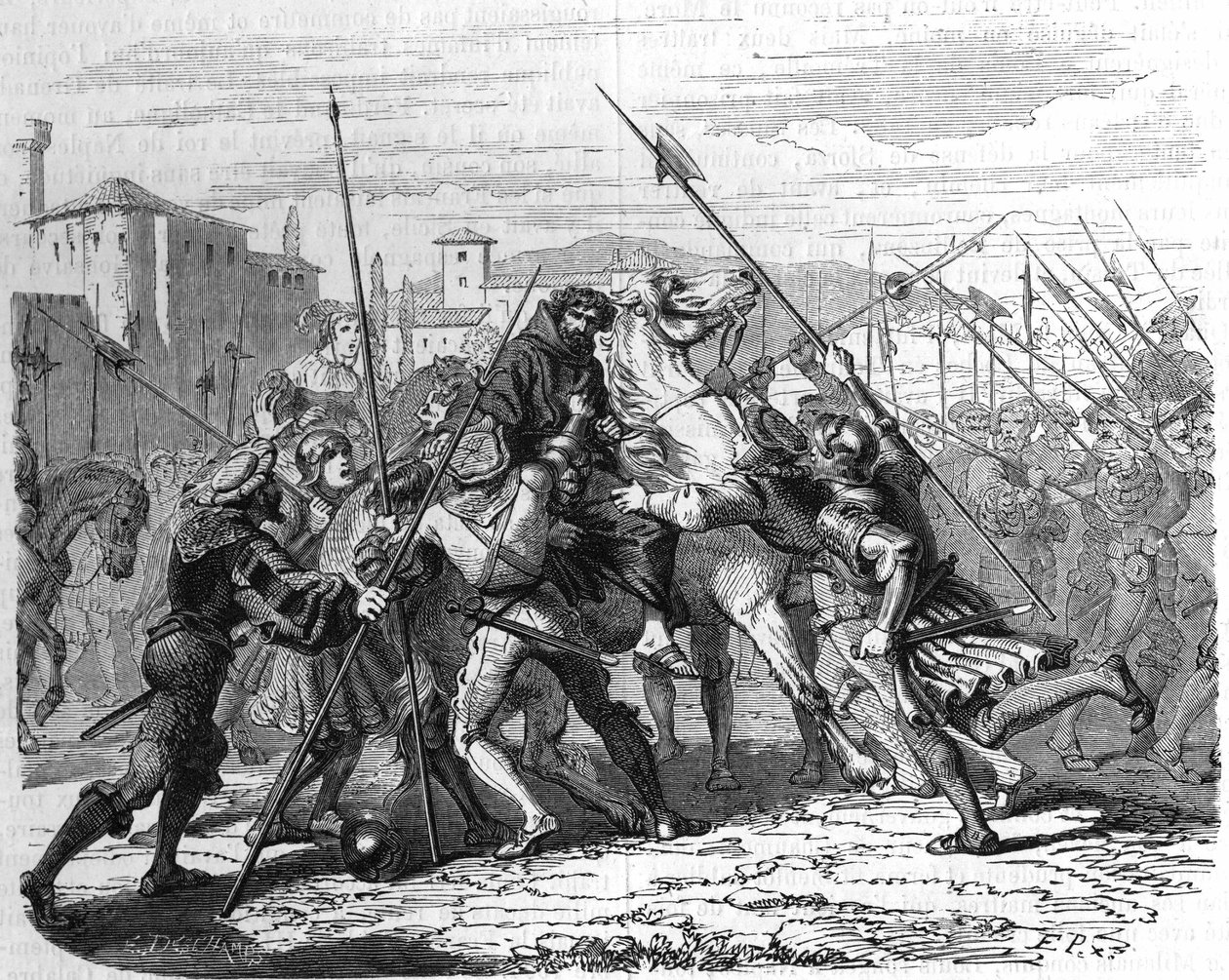 Lajos fogságba esett (1500). alkotó: Unknown artist
