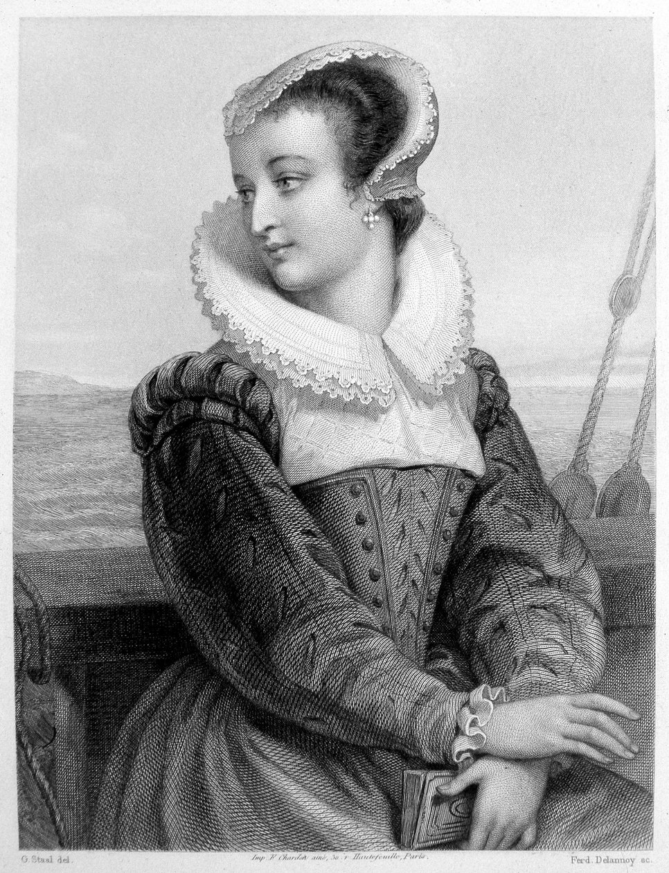 Marie Stuart - metszet alkotó: Unknown artist