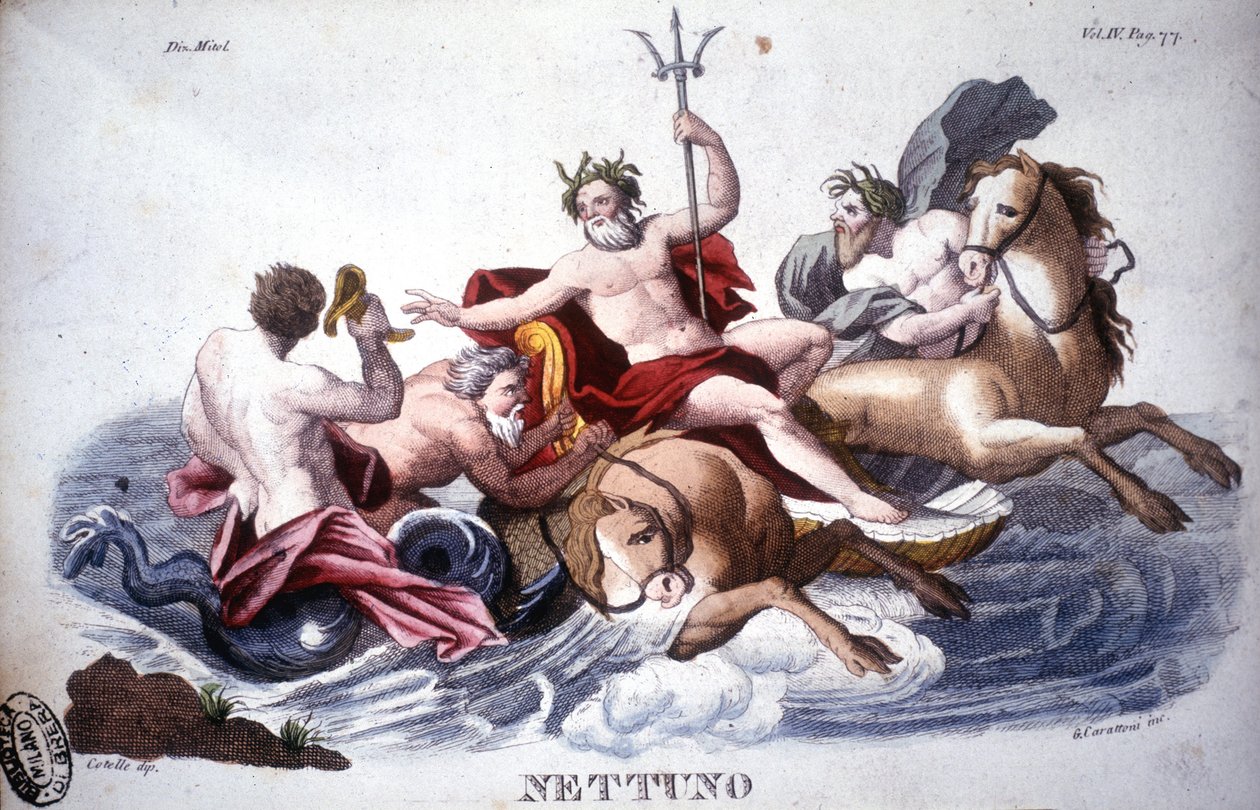 Neptunusz - metszet alkotó: Unknown artist