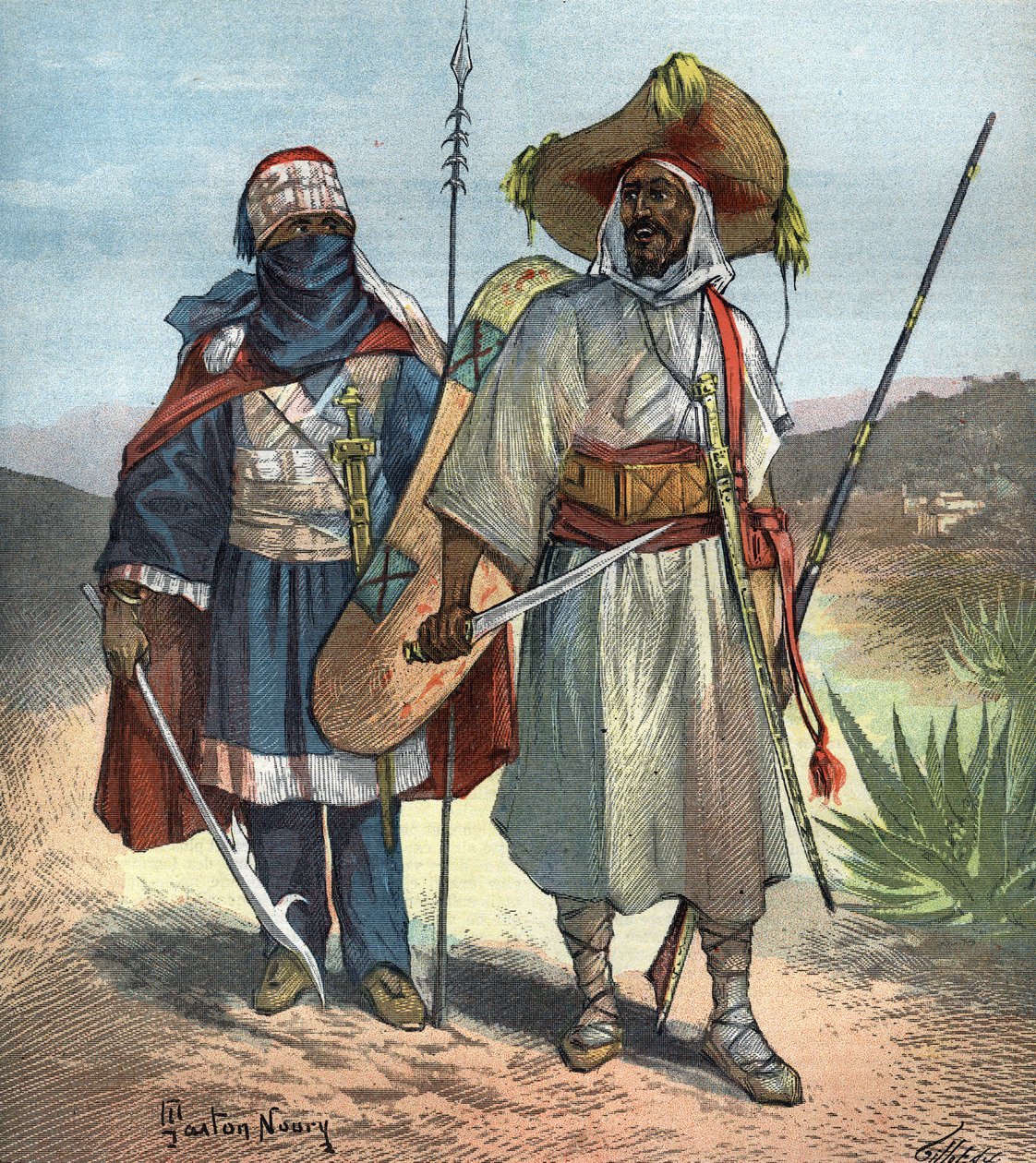 A tuaregek 1892-ben. alkotó: Unknown artist