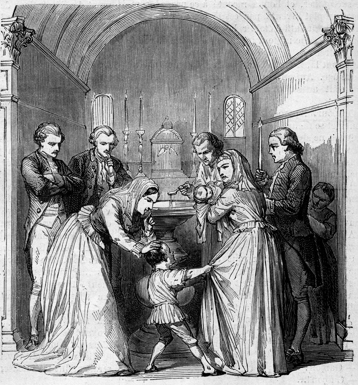 Bonaparte Napóleon megkeresztelkedése. alkotó: Unknown artist