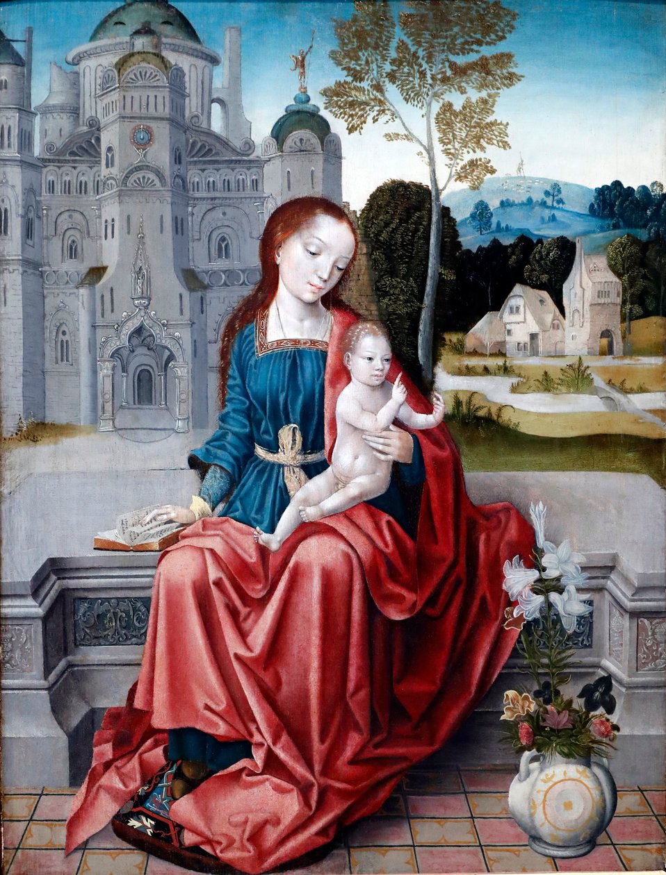 Szűz és gyermek, Részlet, 1520-30 alkotó: Unknown