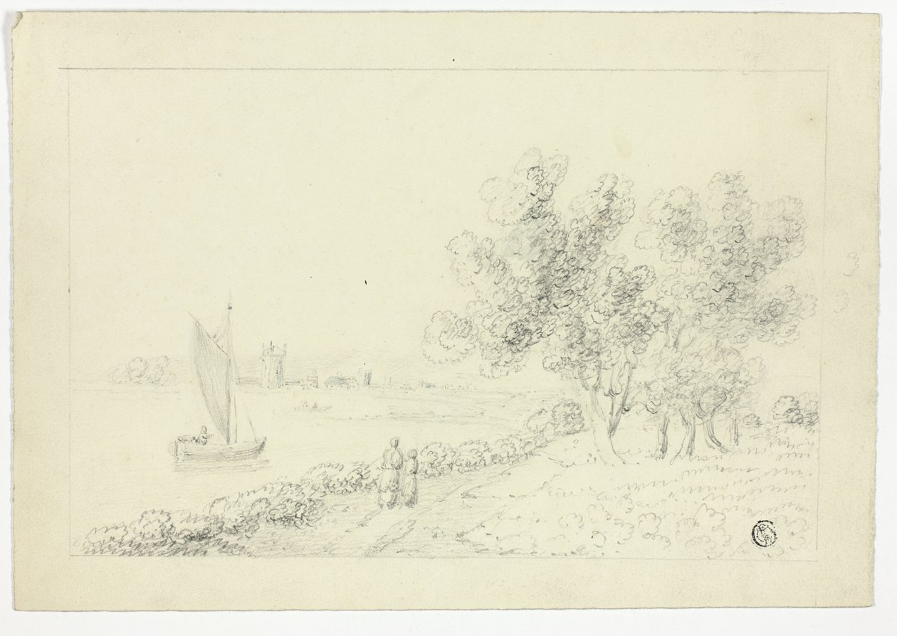 Kikötő vitorlással alkotó: Unknown artist