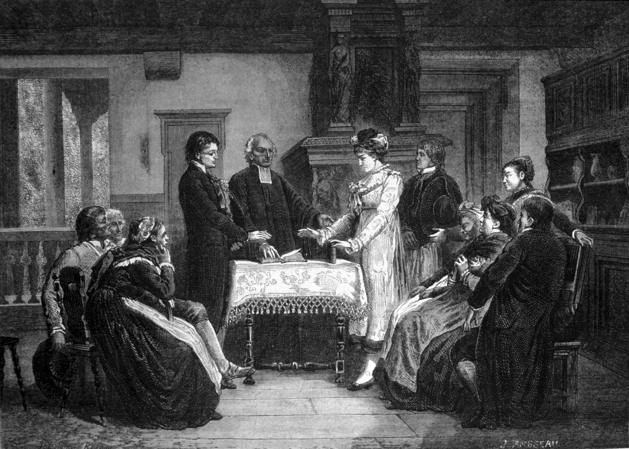 Protestáns házasság Elzászban alkotó: Unknown artist