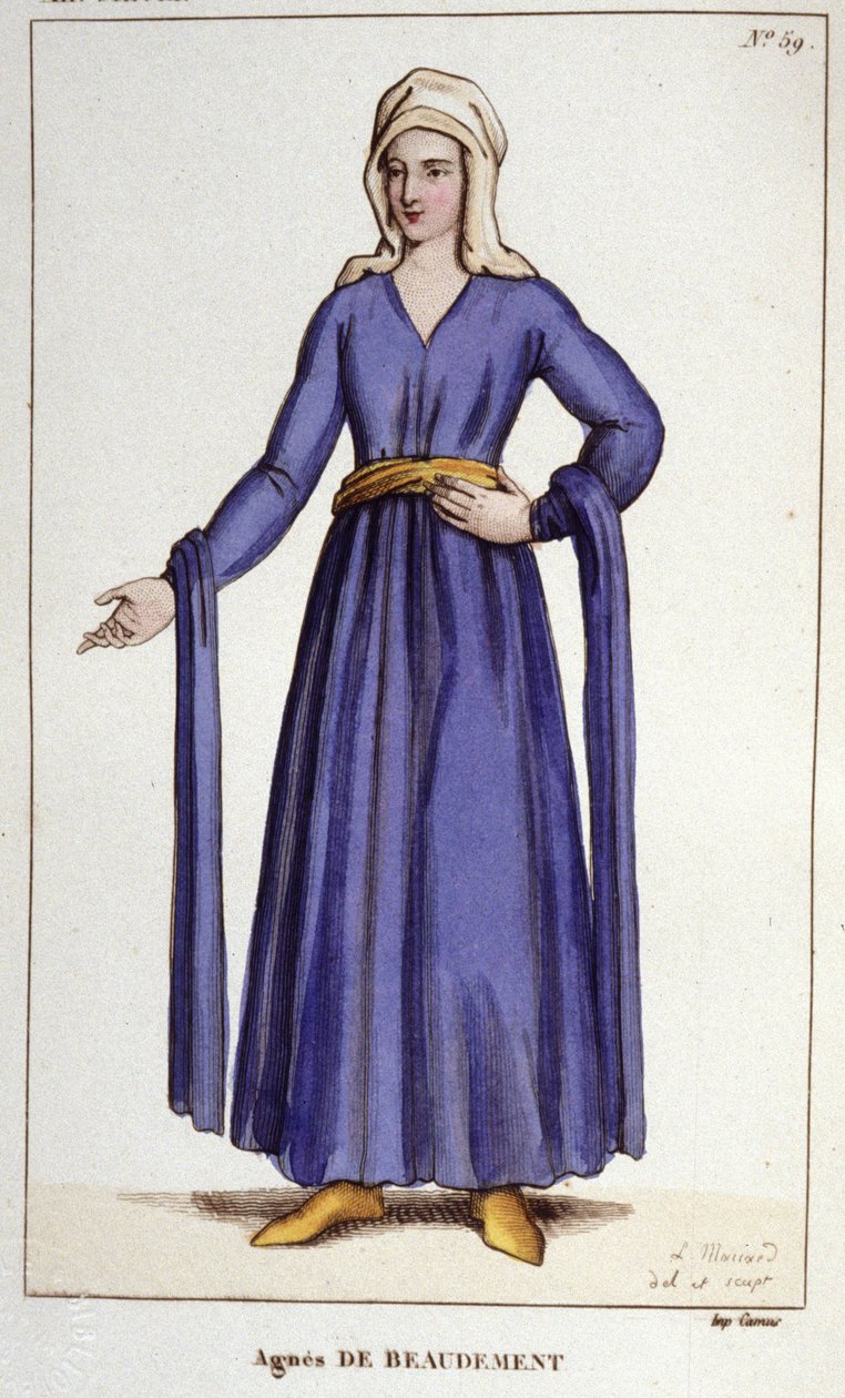Agnès De Baudement, Braine hölgye (1130-1218). alkotó: Unknown artist