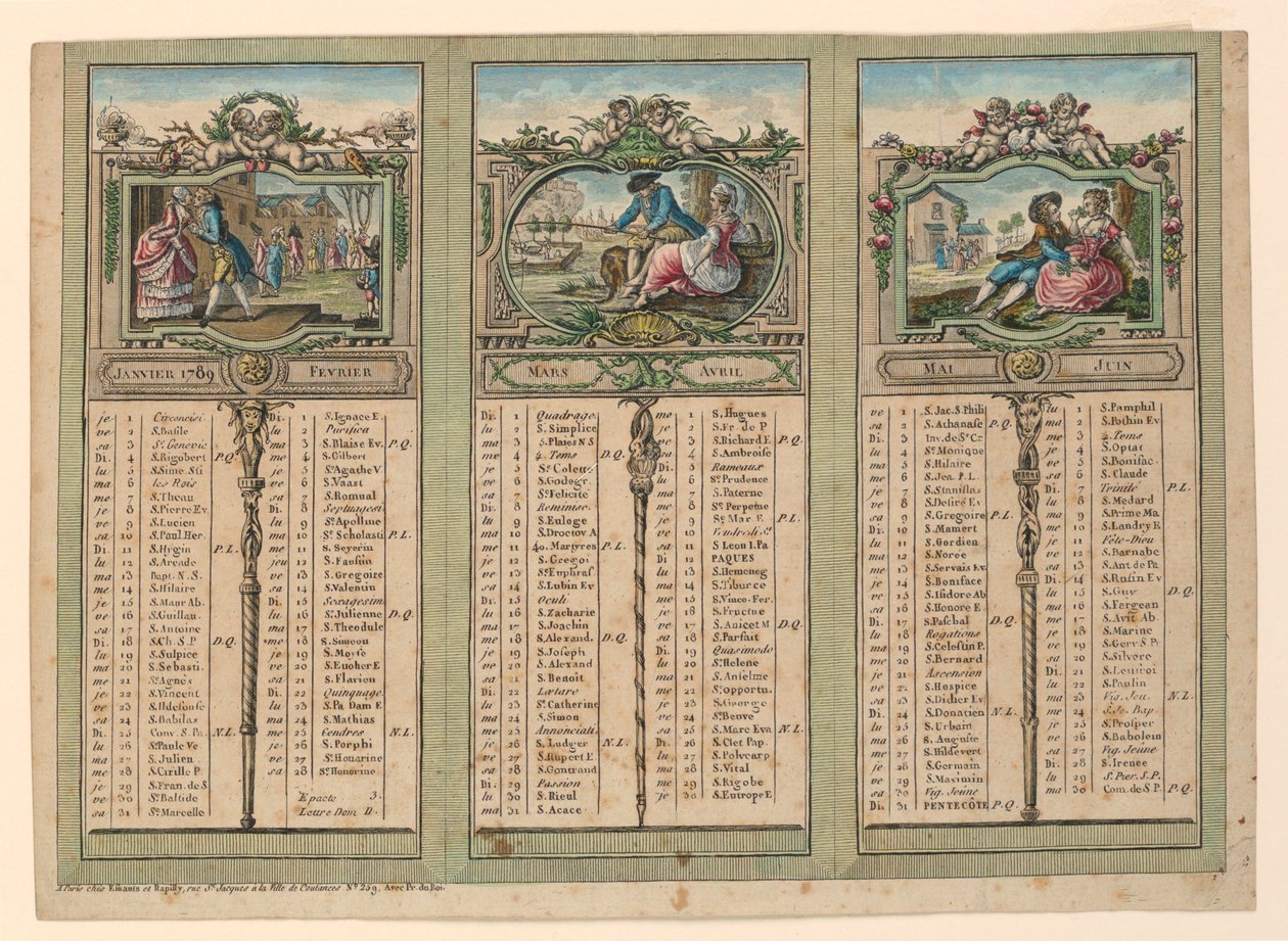 Almanach 1789-re alkotó: Unknown artist