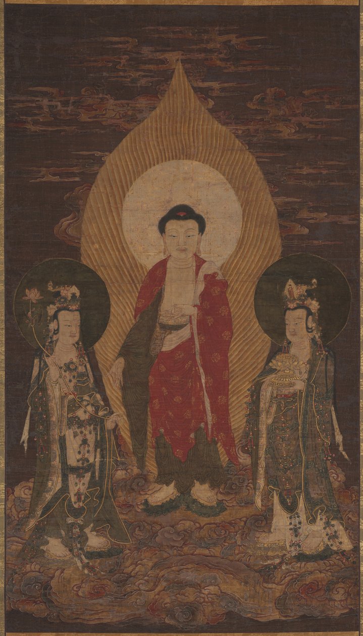 Amitābha Triad alkotó: Unknown artist