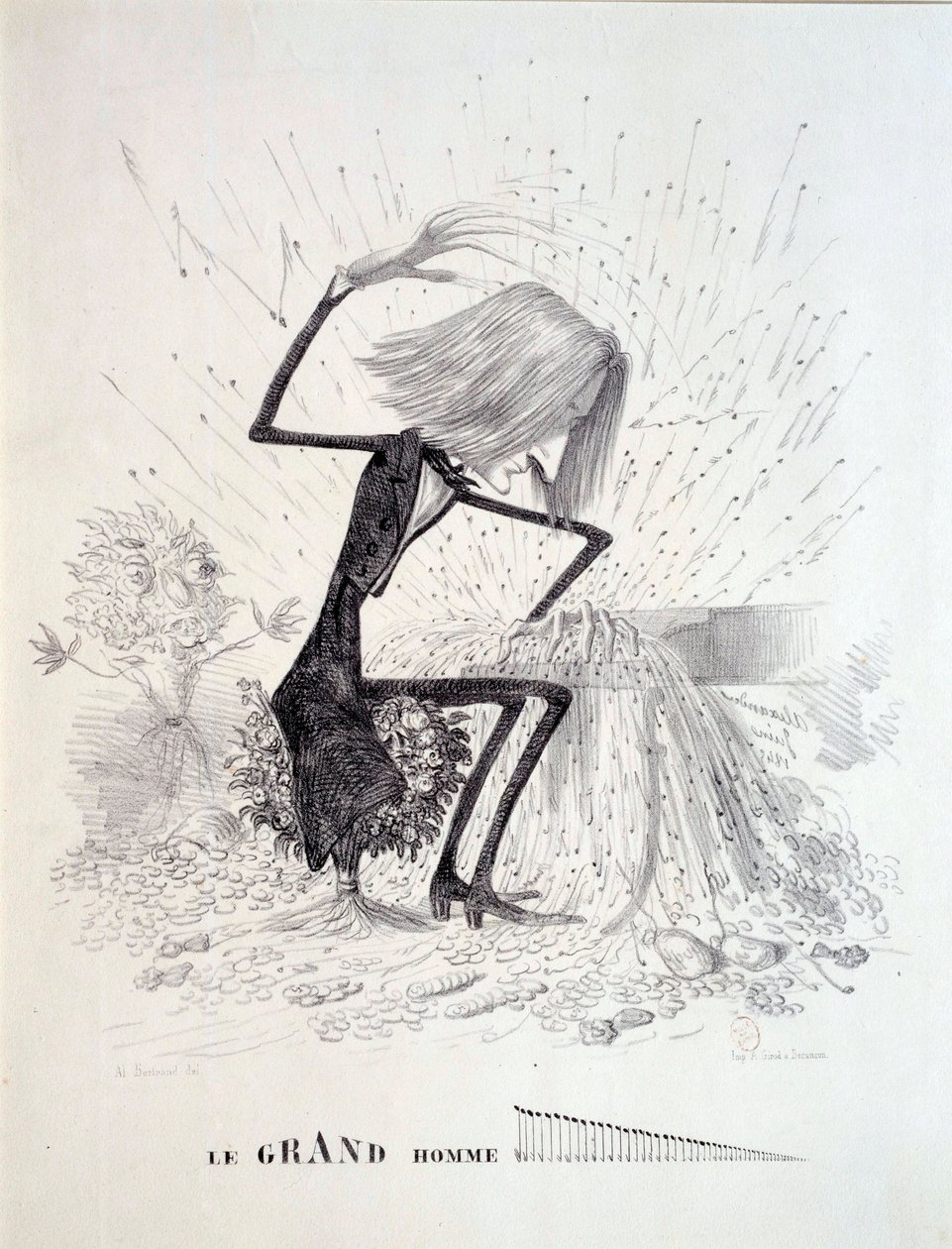 Liszt Ferenc (1811-1886) zeneszerzőt ábrázoló rajzfilm alkotó: Unknown artist