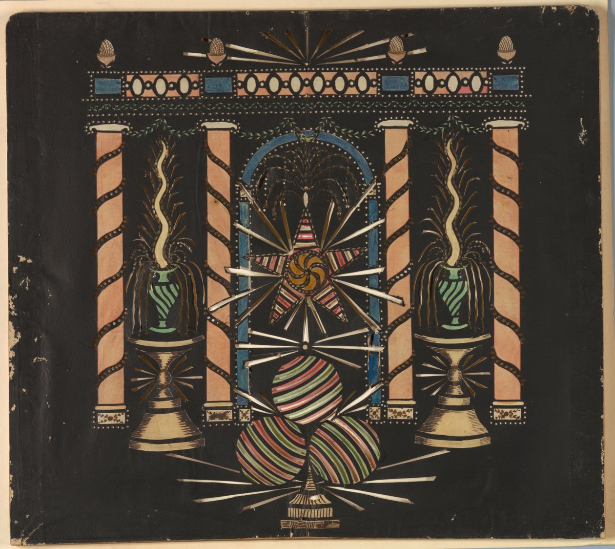Oszlopsor szökőkutakkal alkotó: Unknown artist
