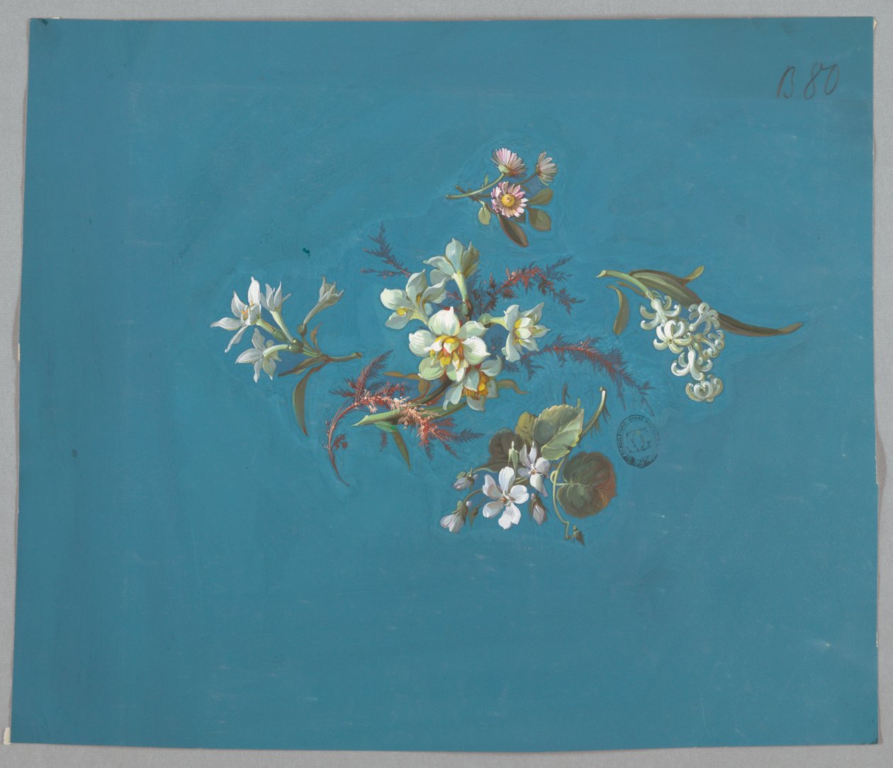 Design tapéta és textil, virág alkotó: Unknown artist