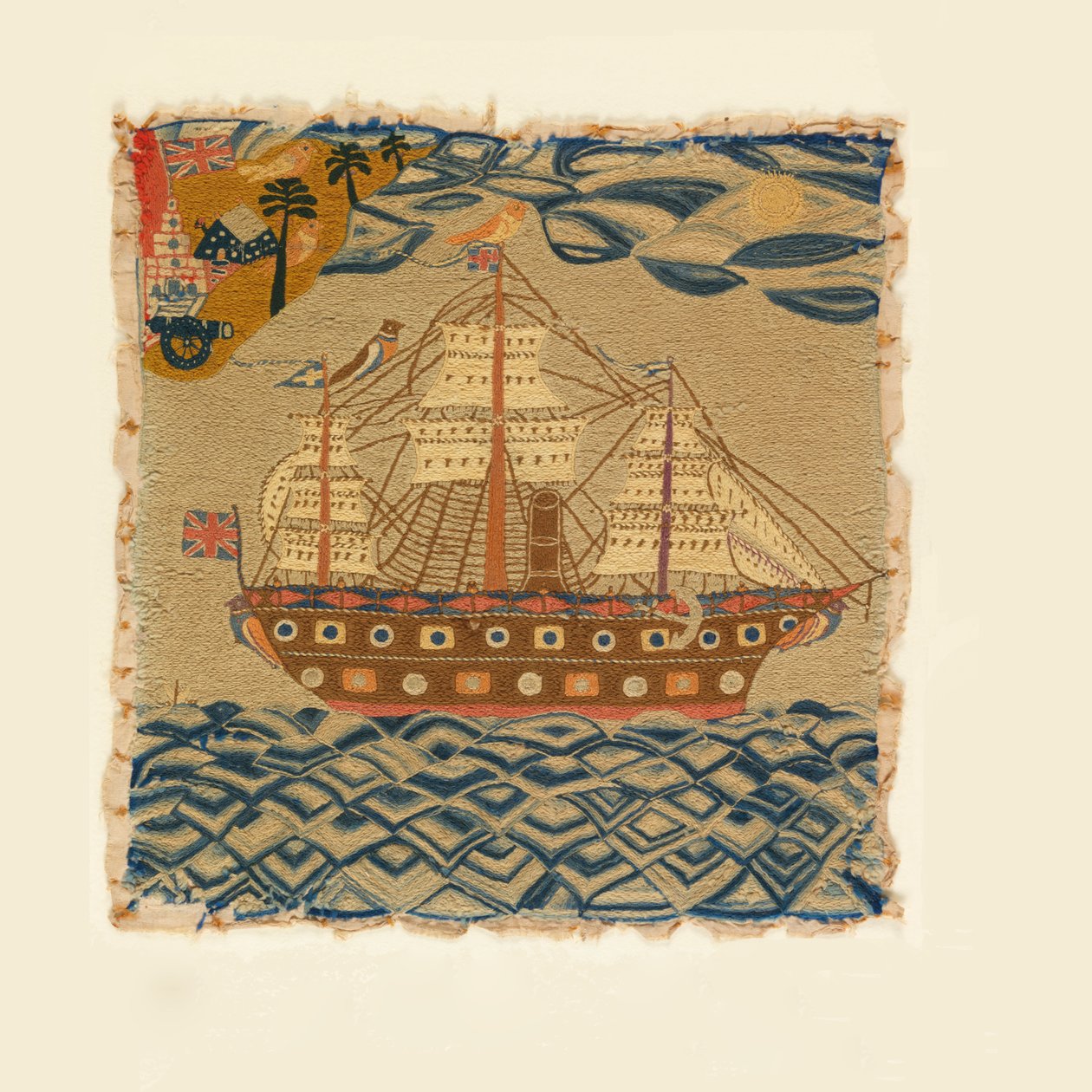 Hímzett kép alkotó: Unknown artist