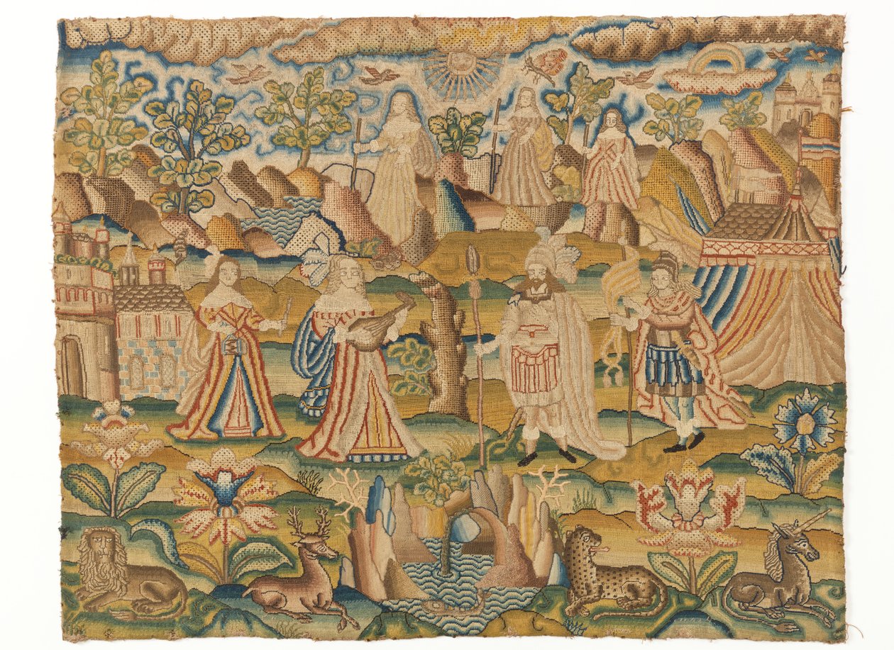 Hímzett kép alkotó: Unknown artist