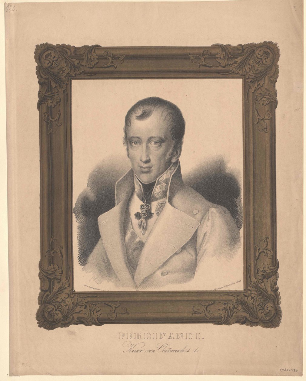 I. Ferdinánd osztrák császár (nyomtatás) alkotó: Unknown artist