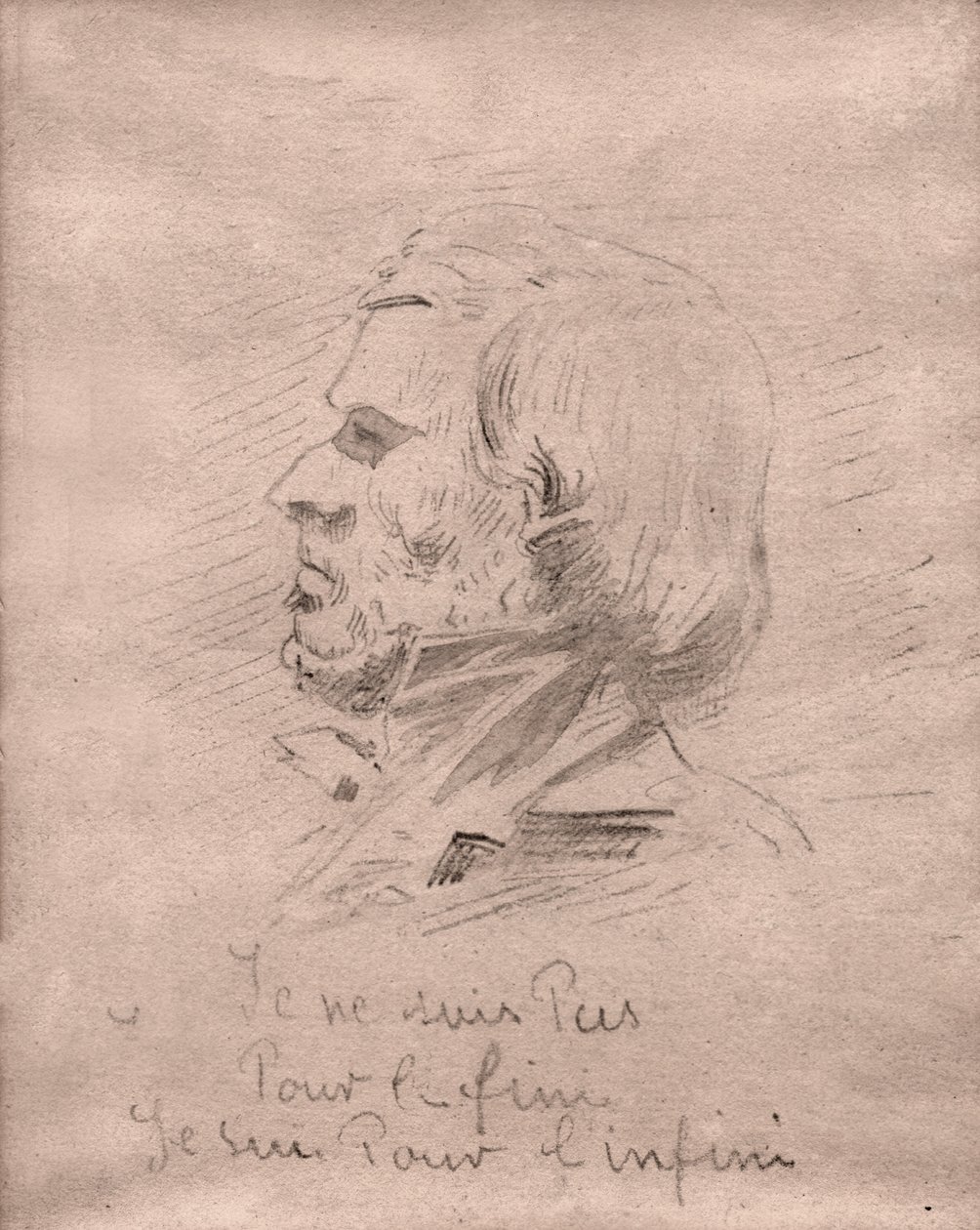 Eugene Delacroix. (rajz, 1850 körül) alkotó: Unknown artist