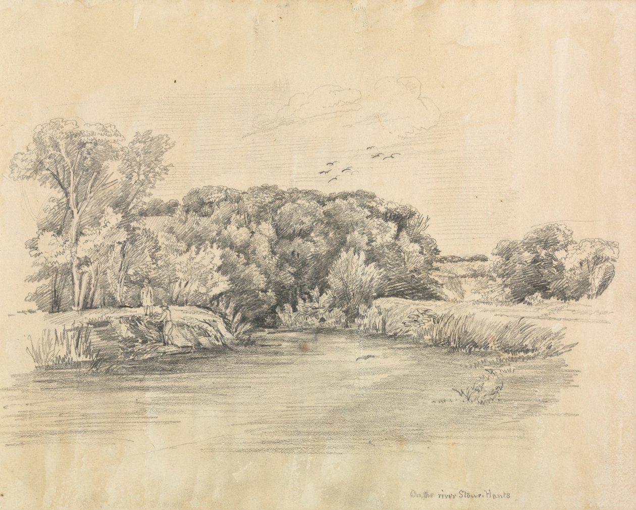 Halászok a Stour folyón alkotó: Unknown artist