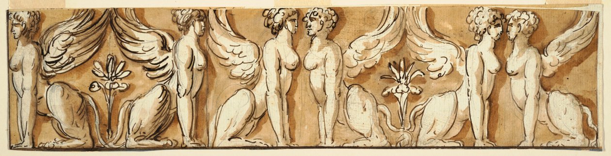 Frieze szfinxekkel alkotó: Unknown artist