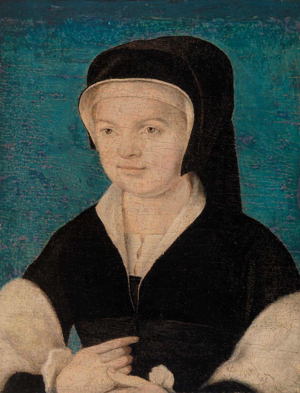 Kék háttér nő vezetője alkotó: Unknown artist