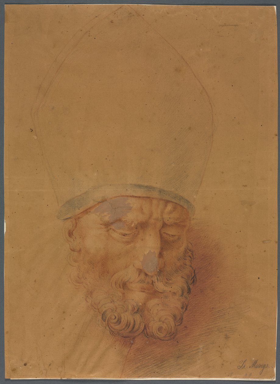 Egy püspök feje alkotó: Unknown artist