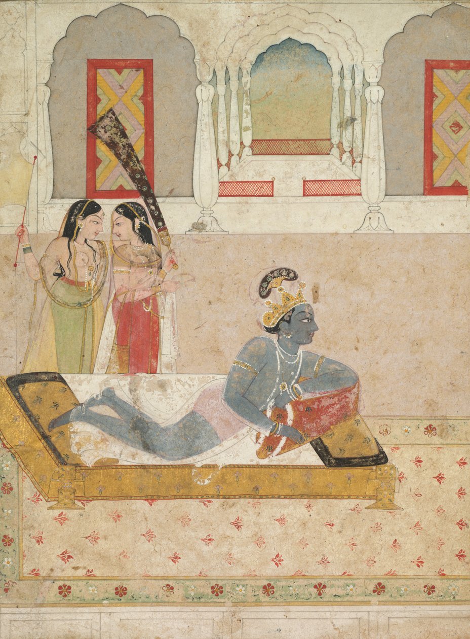 Krishna várja Radhát alkotó: Unknown artist