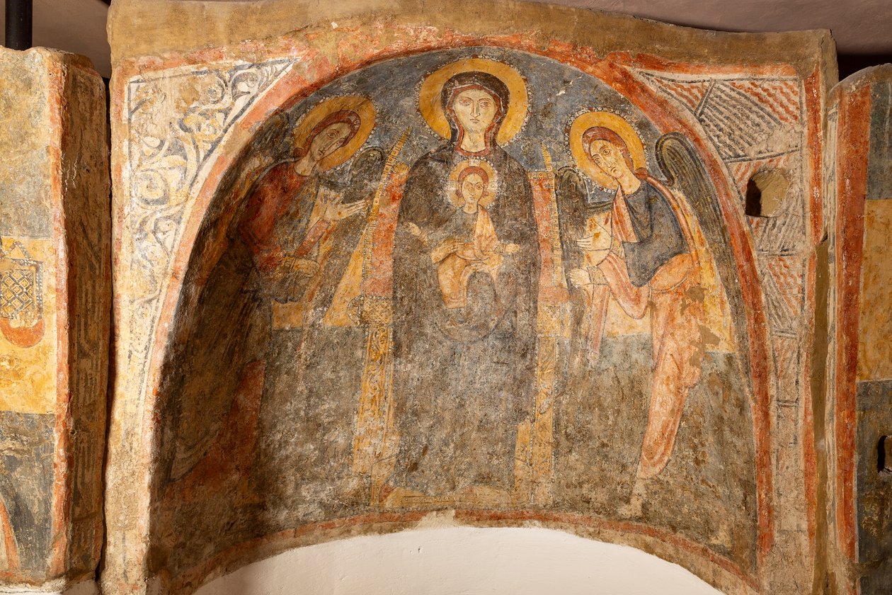 Madonna és gyermeke az arkangyalok között alkotó: Unknown artist