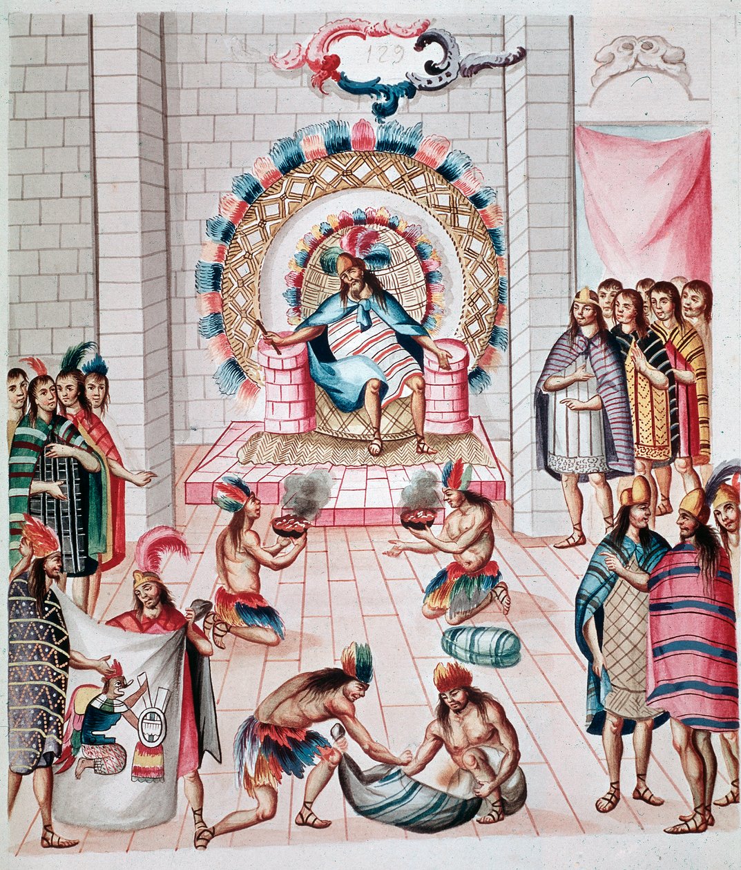 Felajánlás a királynak (Akvarell, 1770-1780 körül) alkotó: Unknown artist