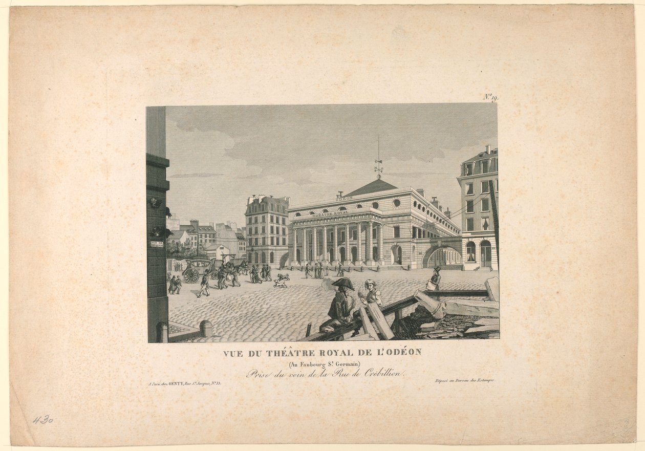 Odeon Színház, Párizs alkotó: Unknown artist