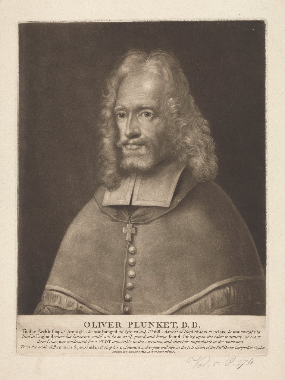 Oliver Plunket alkotó: Unknown artist
