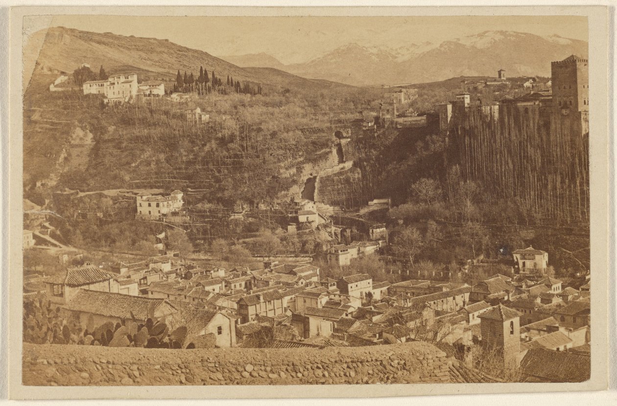 [Az Alhambrát körülvevő panoráma] alkotó: Unknown artist