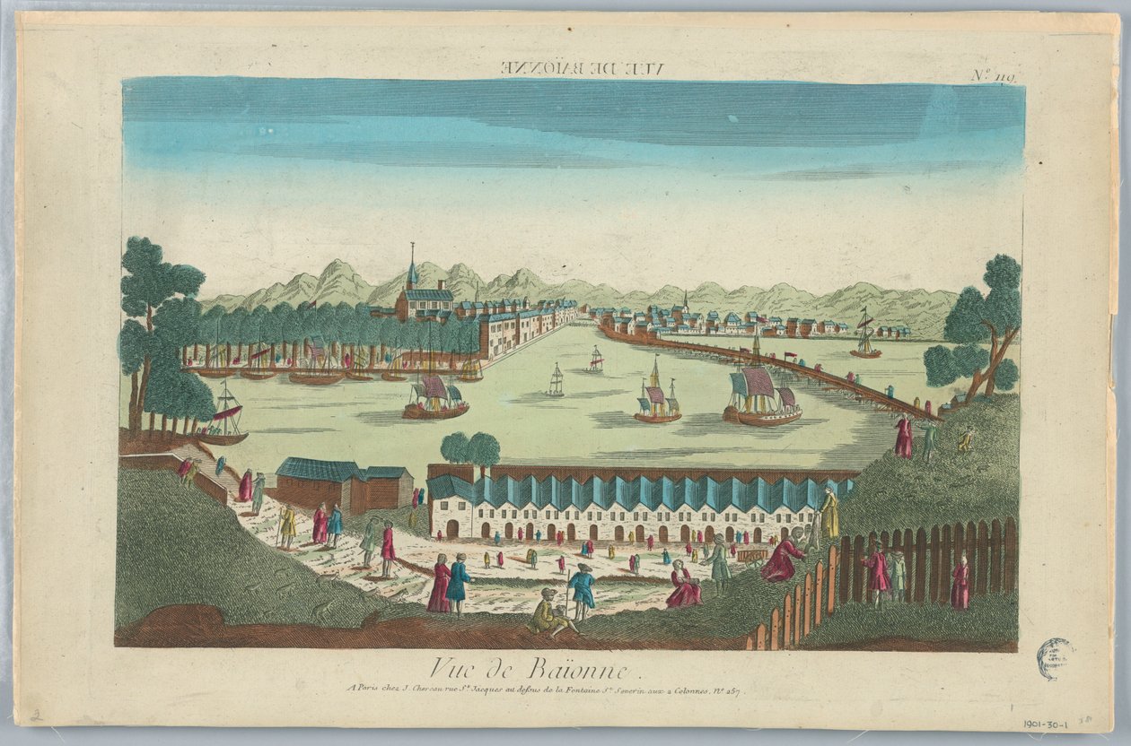 Peep-show, Vue de Baionne, No. 119 alkotó: Unknown artist