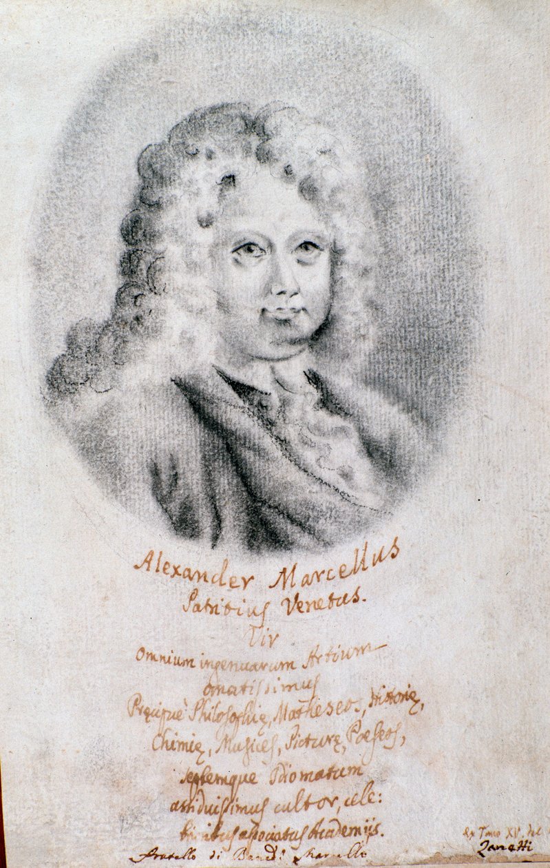 Alessandro Marcello portréja (rajz) alkotó: Unknown artist