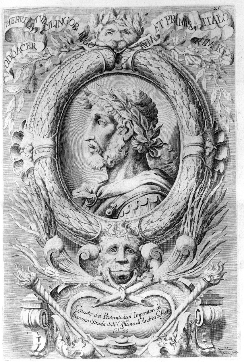 Odoacre portréja (433 - 493). alkotó: Unknown artist