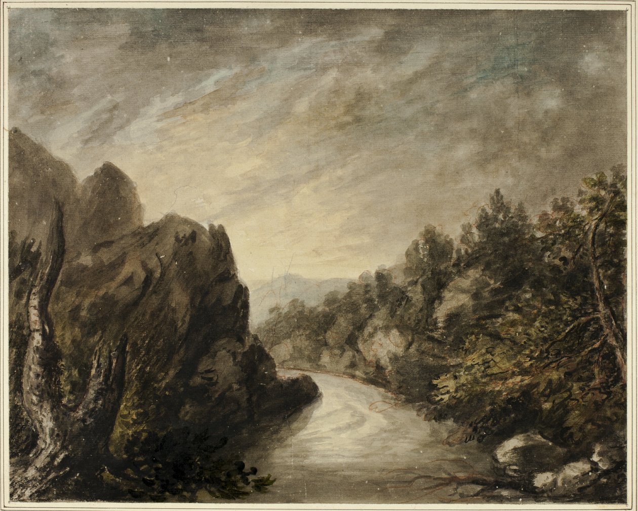 Folyó a Rocky Valleyben alkotó: Unknown artist