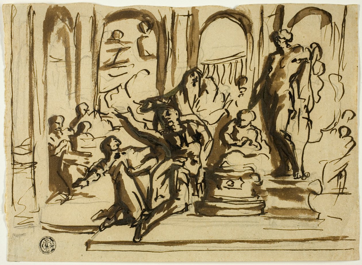 Áldozati jelenet alkotó: Unknown artist