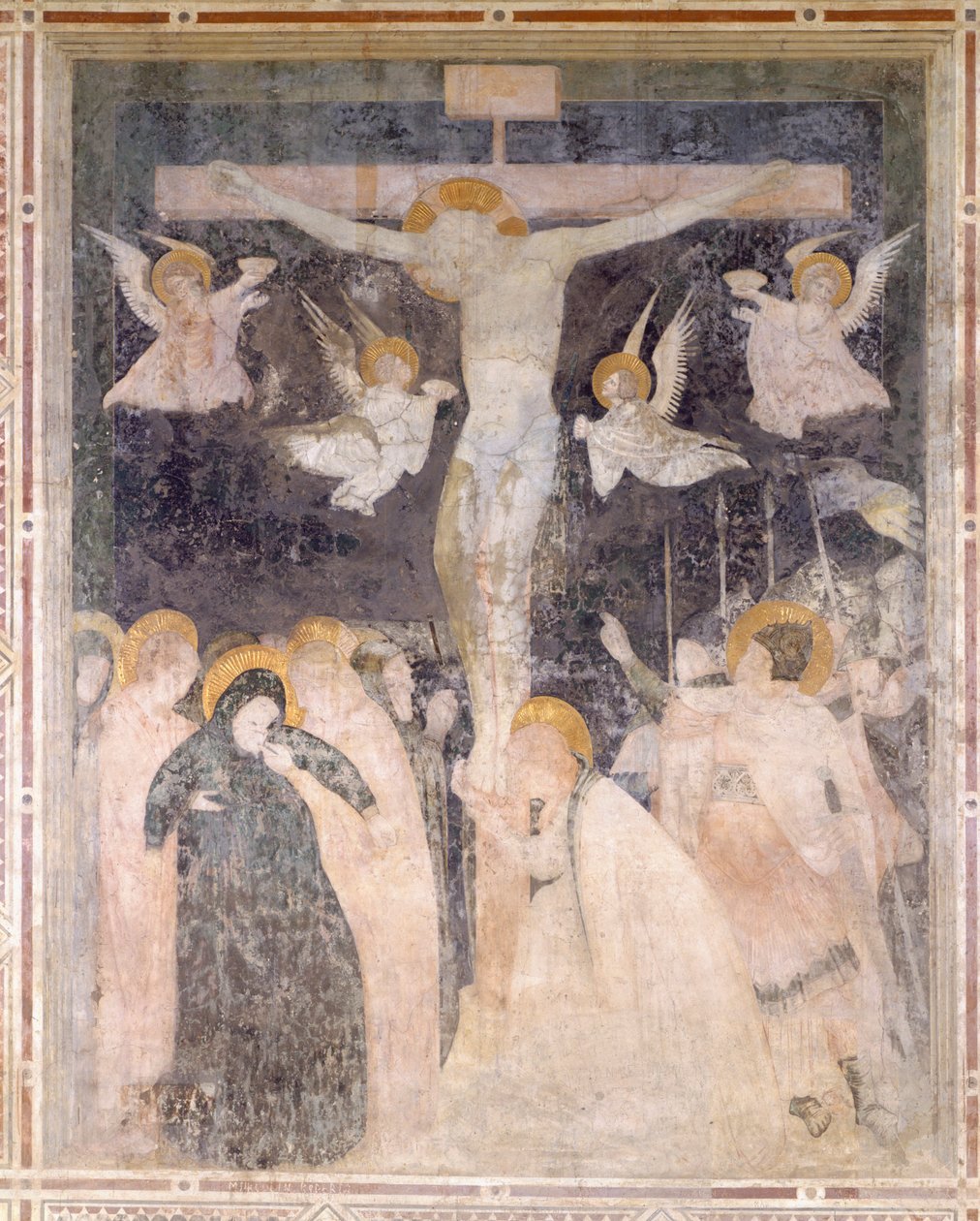 A keresztre feszítés jelenete, Pomposa apátság, Olaszország alkotó: Unknown artist