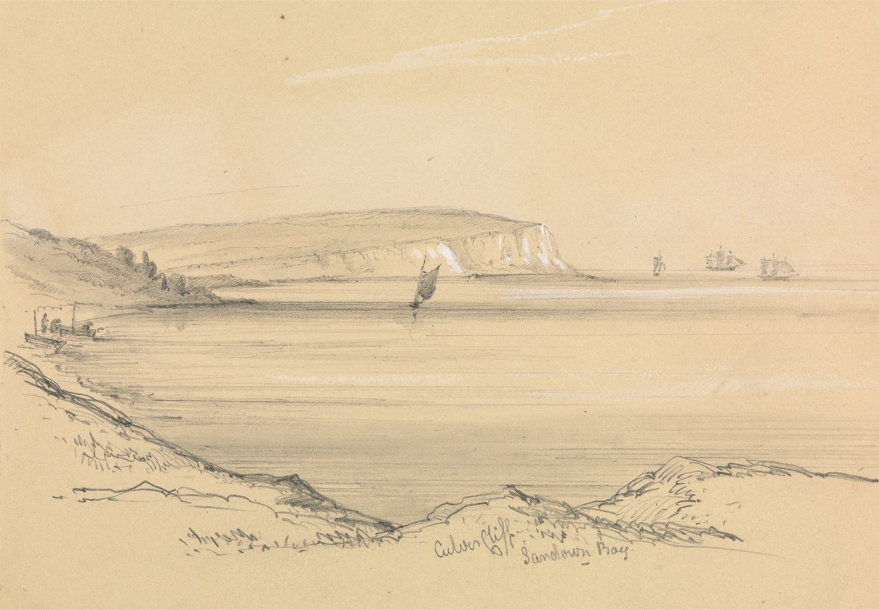 Hajók a Sandown-öbölben alkotó: Unknown artist
