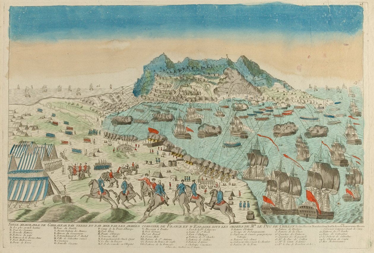 Gibraltár ostroma, 1782 alkotó: Unknown