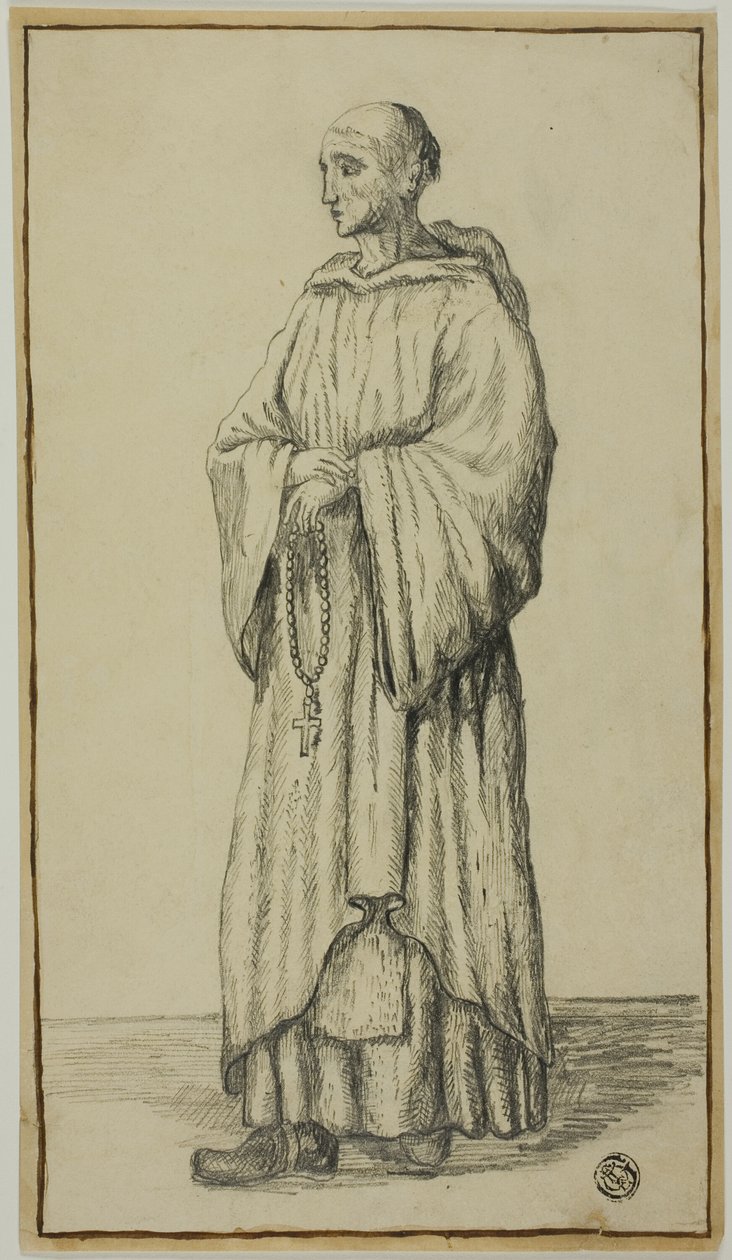 Álló szerzetes alkotó: Unknown artist