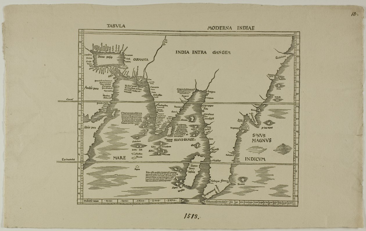 Tabula Moderna Indiae alkotó: Unknown artist
