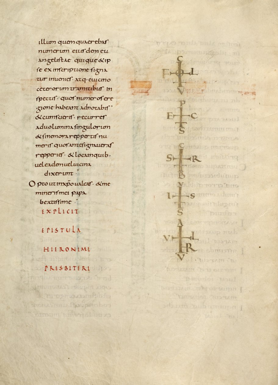 Szöveges oldal monogrammal alkotó: Unknown artist
