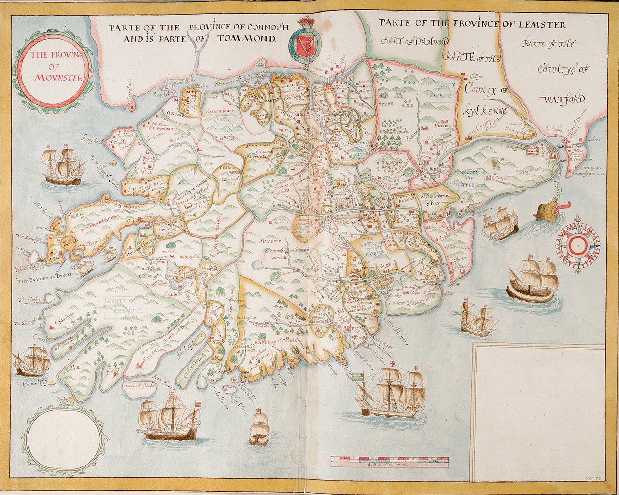 Munster tartomány, Írország, 1595 körül (kézirat) alkotó: Unknown artist
