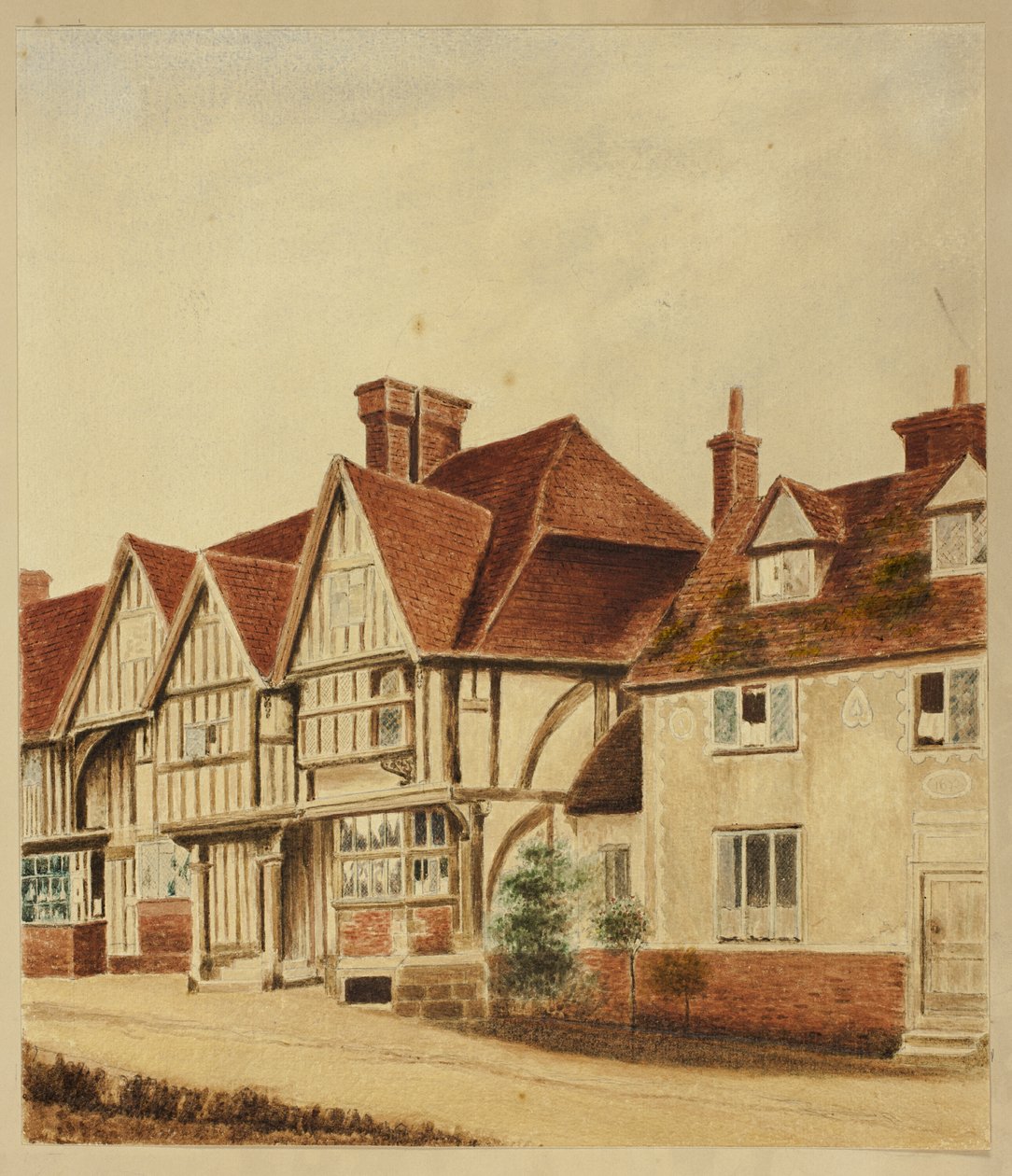 Tudor ház frontjai alkotó: Unknown artist