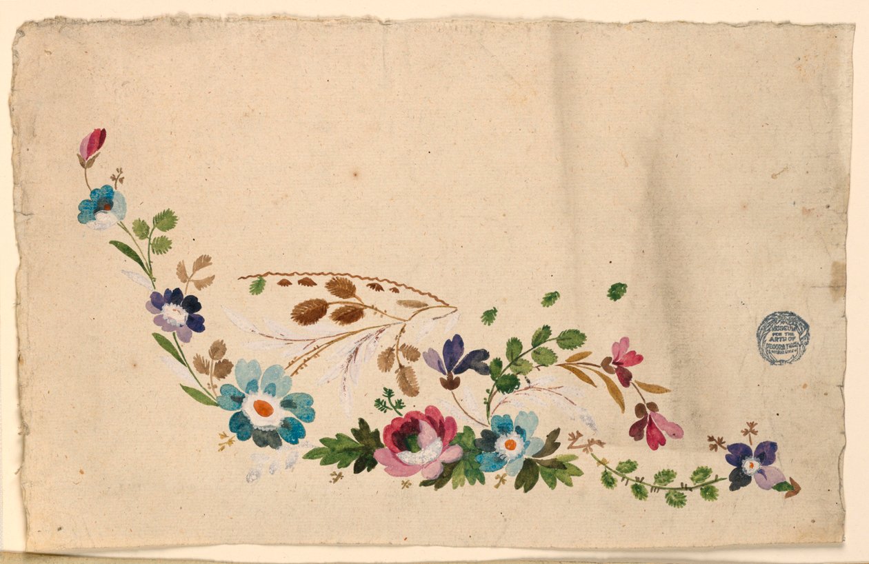 Befejezetlen terv egy mellényhez alkotó: Unknown artist