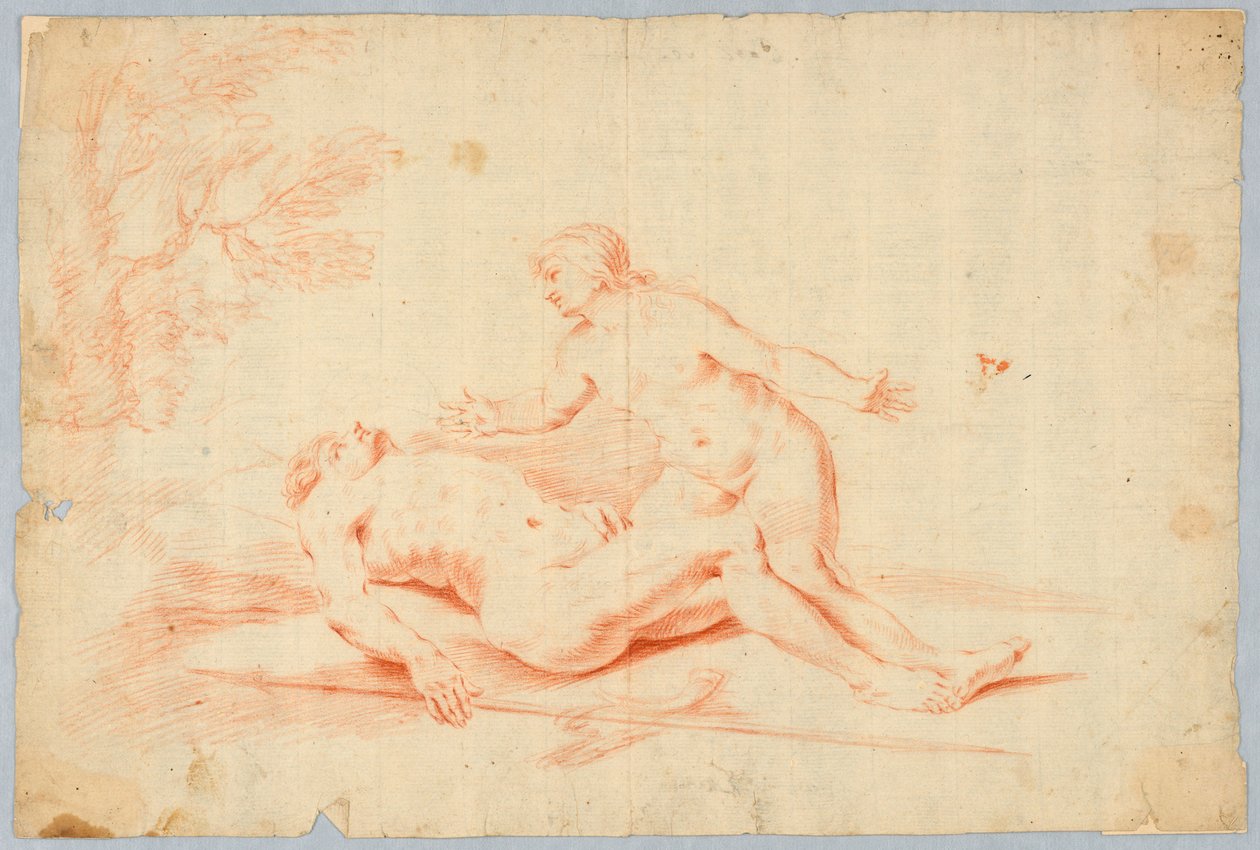 Vénusz az alvó Adonis mellett alkotó: Unknown artist