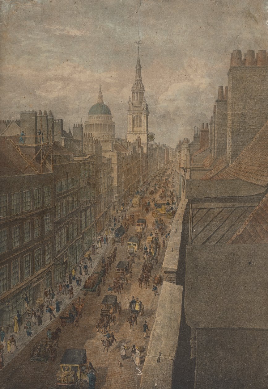 Kilátás a Cheapside-ra alkotó: Unknown artist
