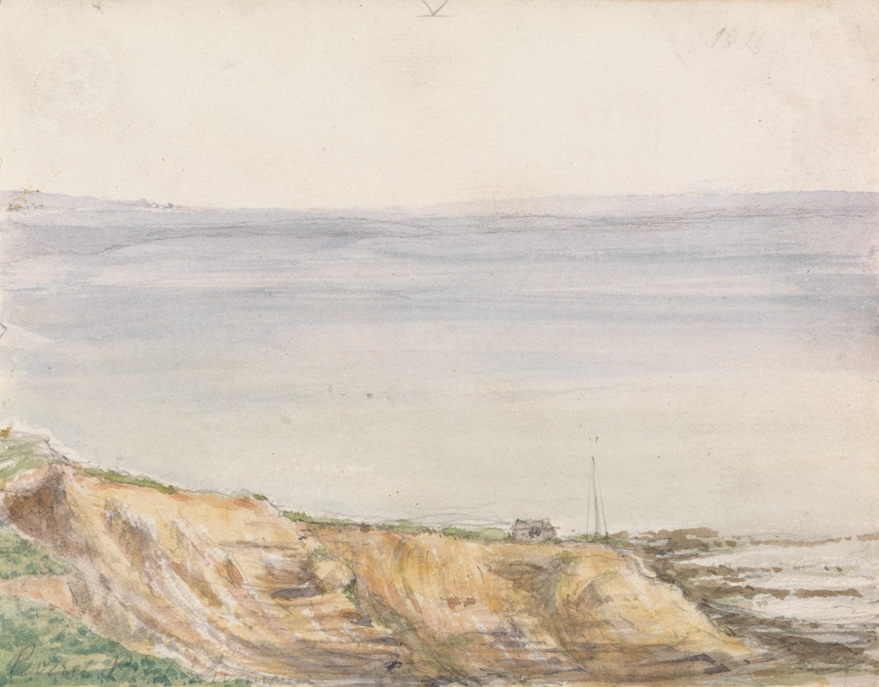 Kilátás a Swanage-öbölre, Dorset alkotó: Unknown artist