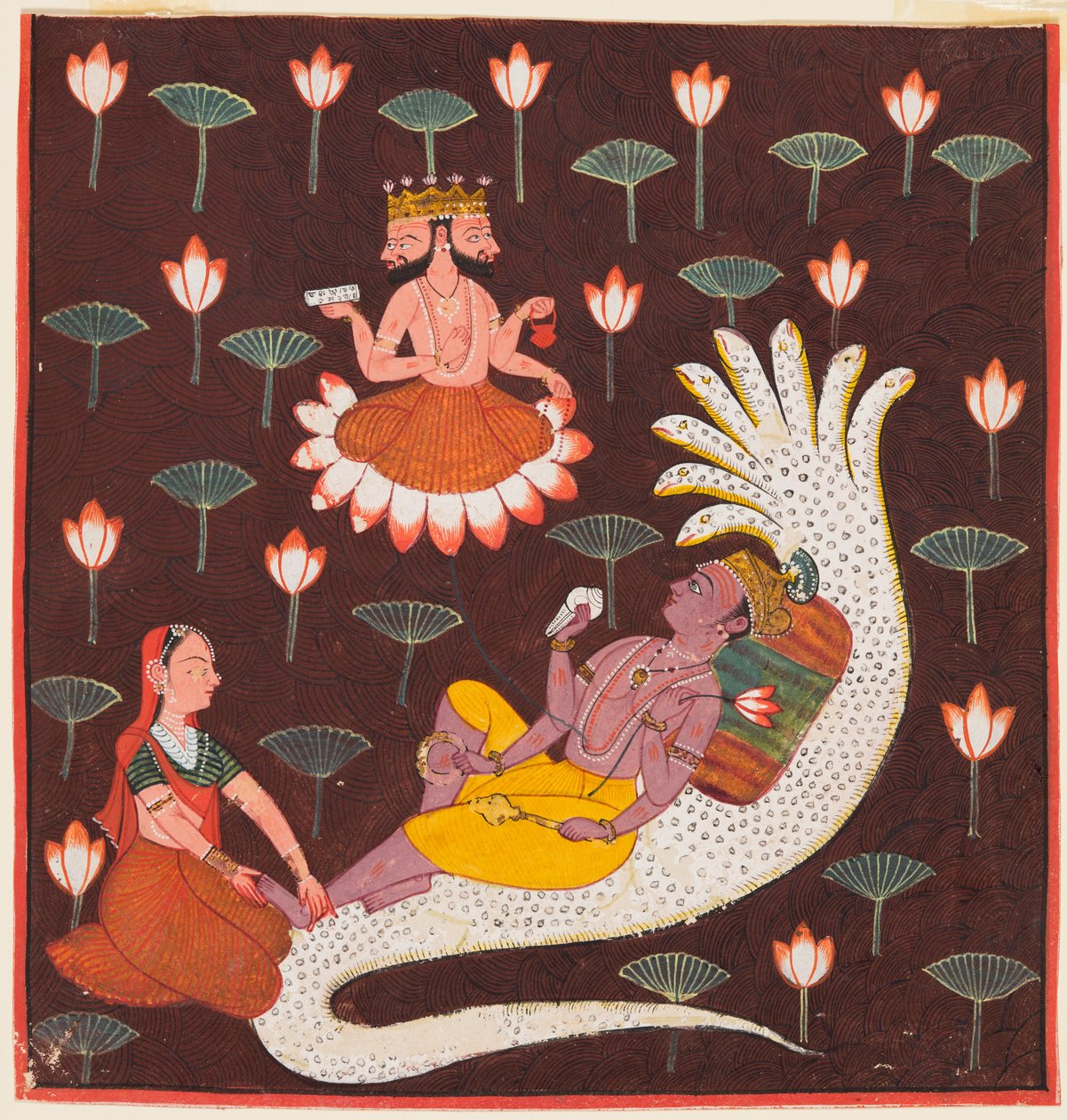 Visnu Anantán, a Végtelen Kígyón alkotó: Unknown artist